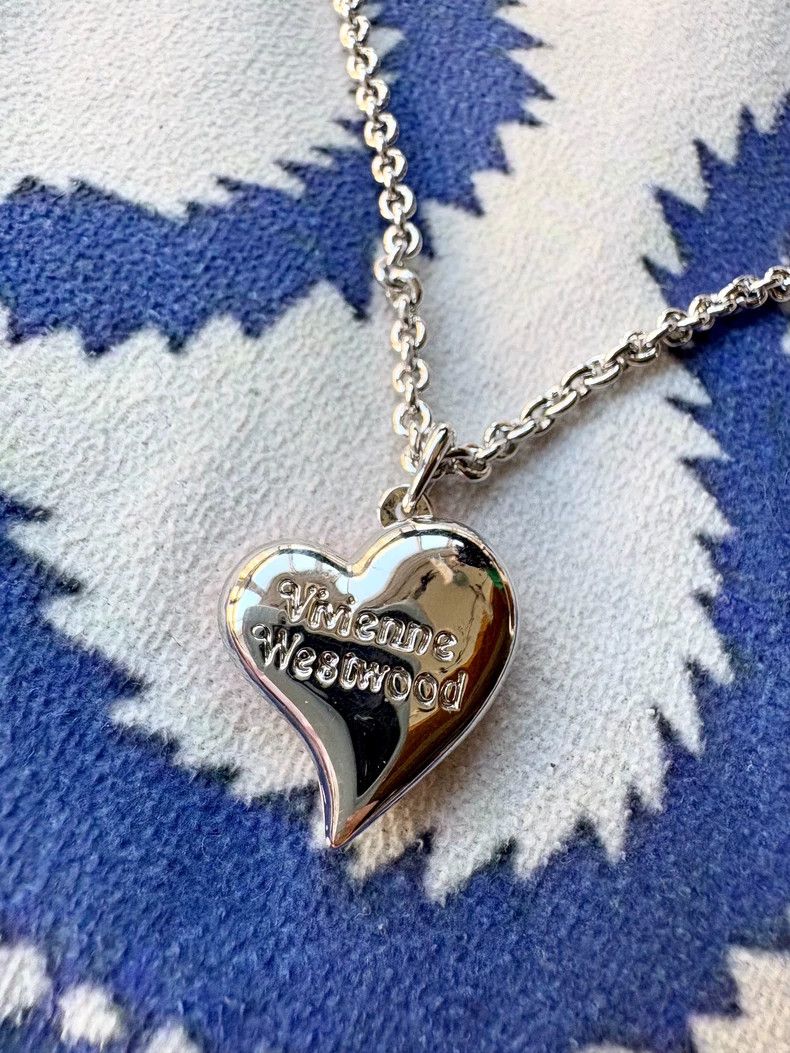 Vivienne Westwood Vivienne Westwood Pink Enamel Heart Necklace Size ONE SIZE - 3 Thumbnail