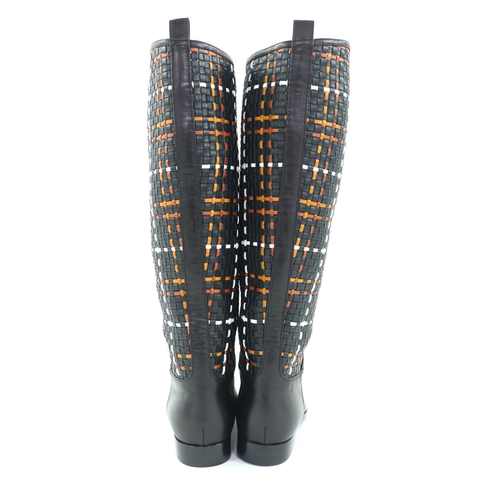 Hermes Hermes Hermès 37.5 Leather Boots Leather Shoes DUTY FREE for USA Size ONE SIZE - 5 Thumbnail