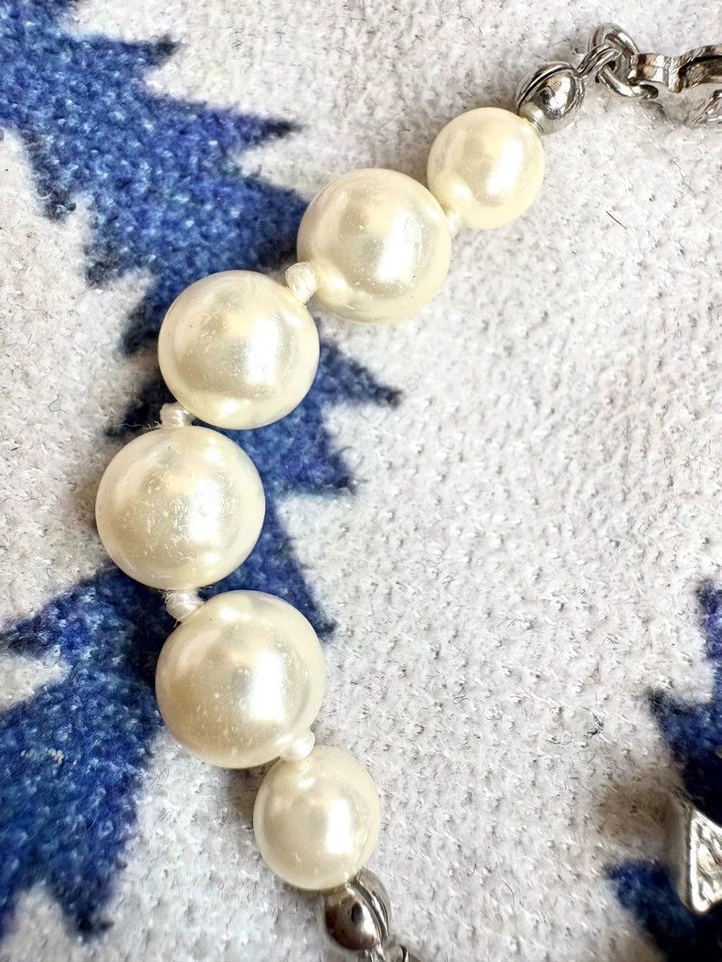 Vivienne Westwood Vivienne Westwood Pink Pearl Saturn Bracelet Size ONE SIZE - 8 Thumbnail
