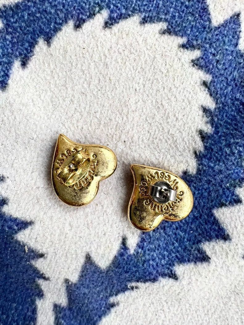 Vivienne Westwood Vivienne Westwood Red Enamel Heart Earrings Size ONE SIZE - 2 Thumbnail