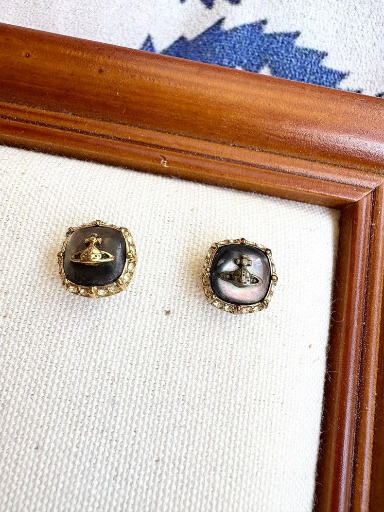 Vivienne Westwood Vivienne Westwood Vintage Moonstone Earrings Size ONE SIZE - 5 Thumbnail