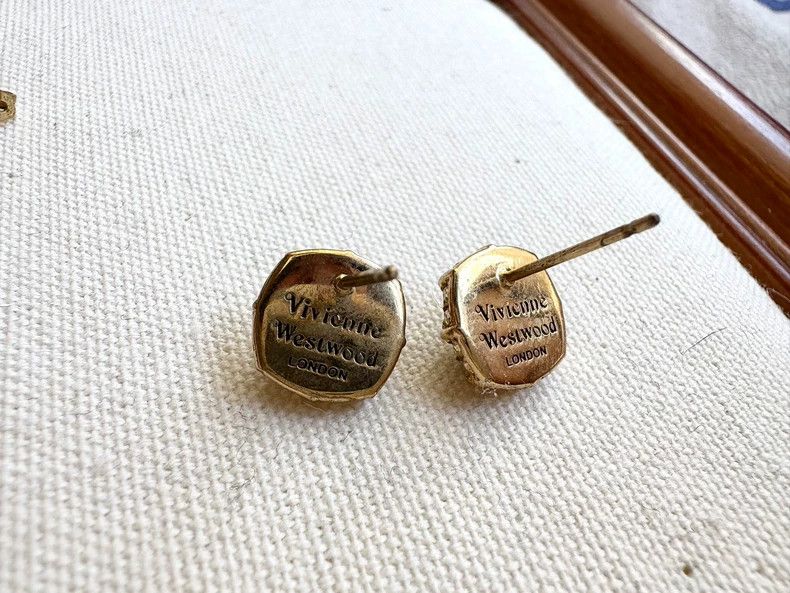 Vivienne Westwood Vivienne Westwood Vintage Moonstone Earrings Size ONE SIZE - 9 Thumbnail