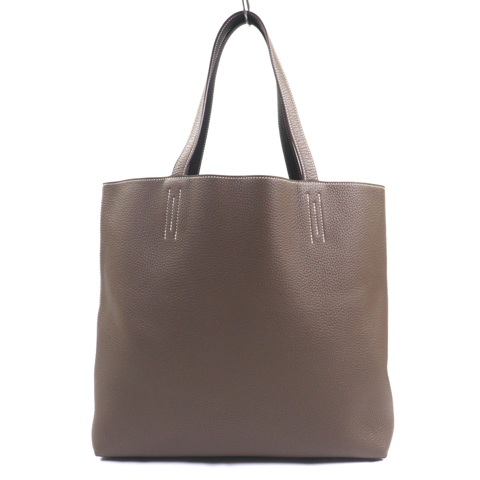 Hermes Hermes Hermès Double Sens45 Taurillon Clemence Tote Bag Leather Tote Bag Stamp K (2025) DUTY FREE for USA Size ONE SIZE - 3 Thumbnail