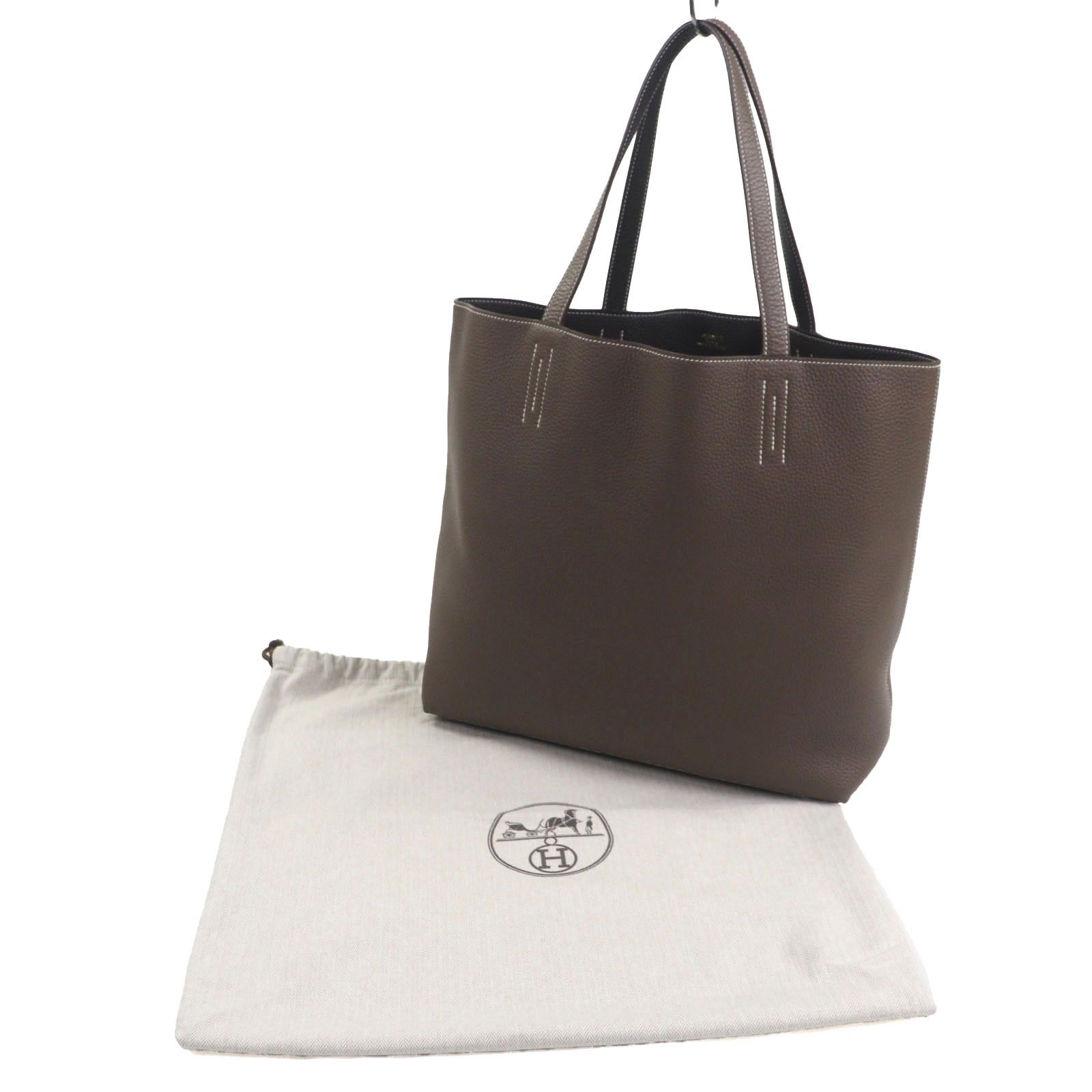 Hermes Hermes Hermès Double Sens45 Taurillon Clemence Tote Bag Leather Tote Bag Stamp K (2025) DUTY FREE for USA Size ONE SIZE - 2 Thumbnail
