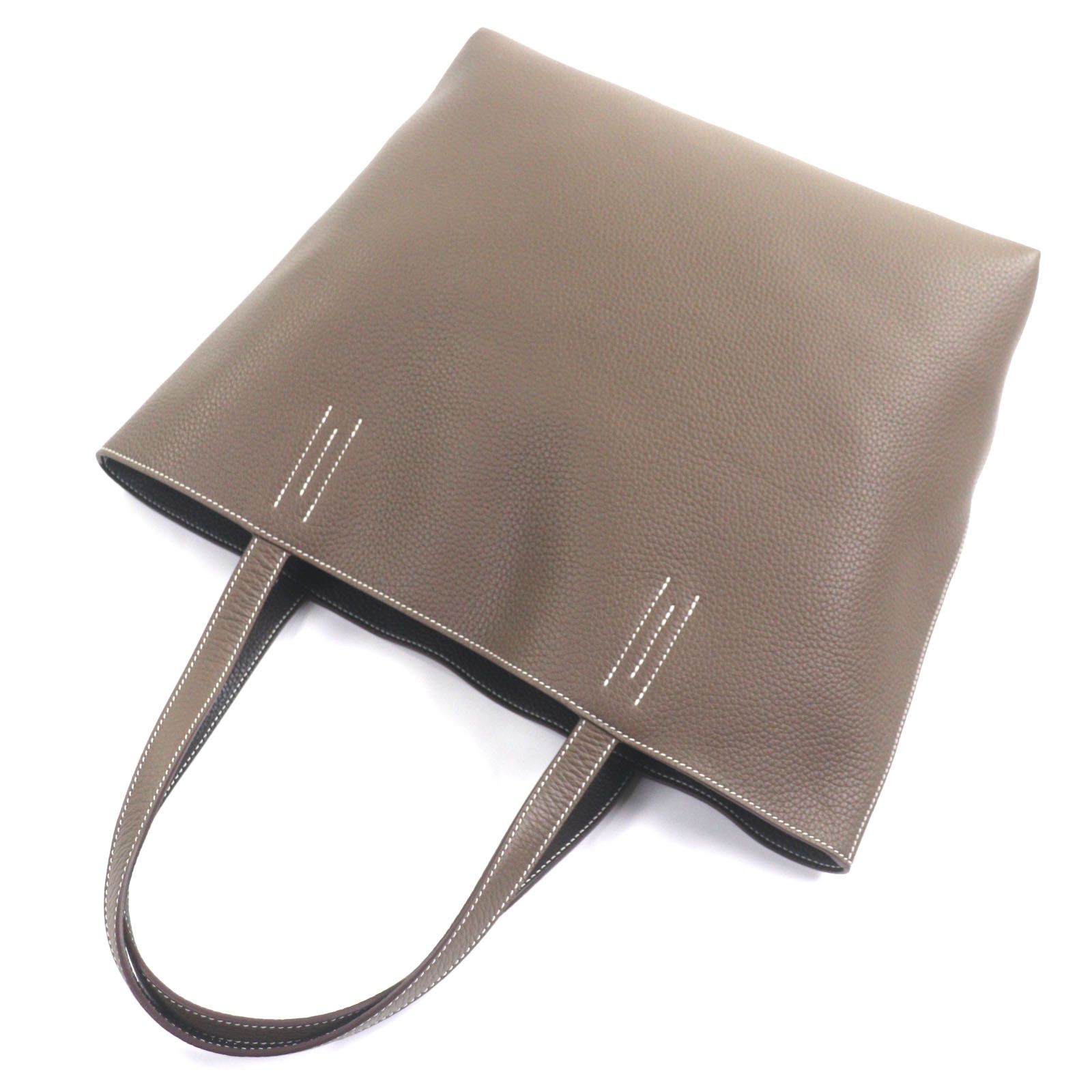 Hermes Hermes Hermès Double Sens45 Taurillon Clemence Tote Bag Leather Tote Bag Stamp K (2025) DUTY FREE for USA Size ONE SIZE - 8 Thumbnail