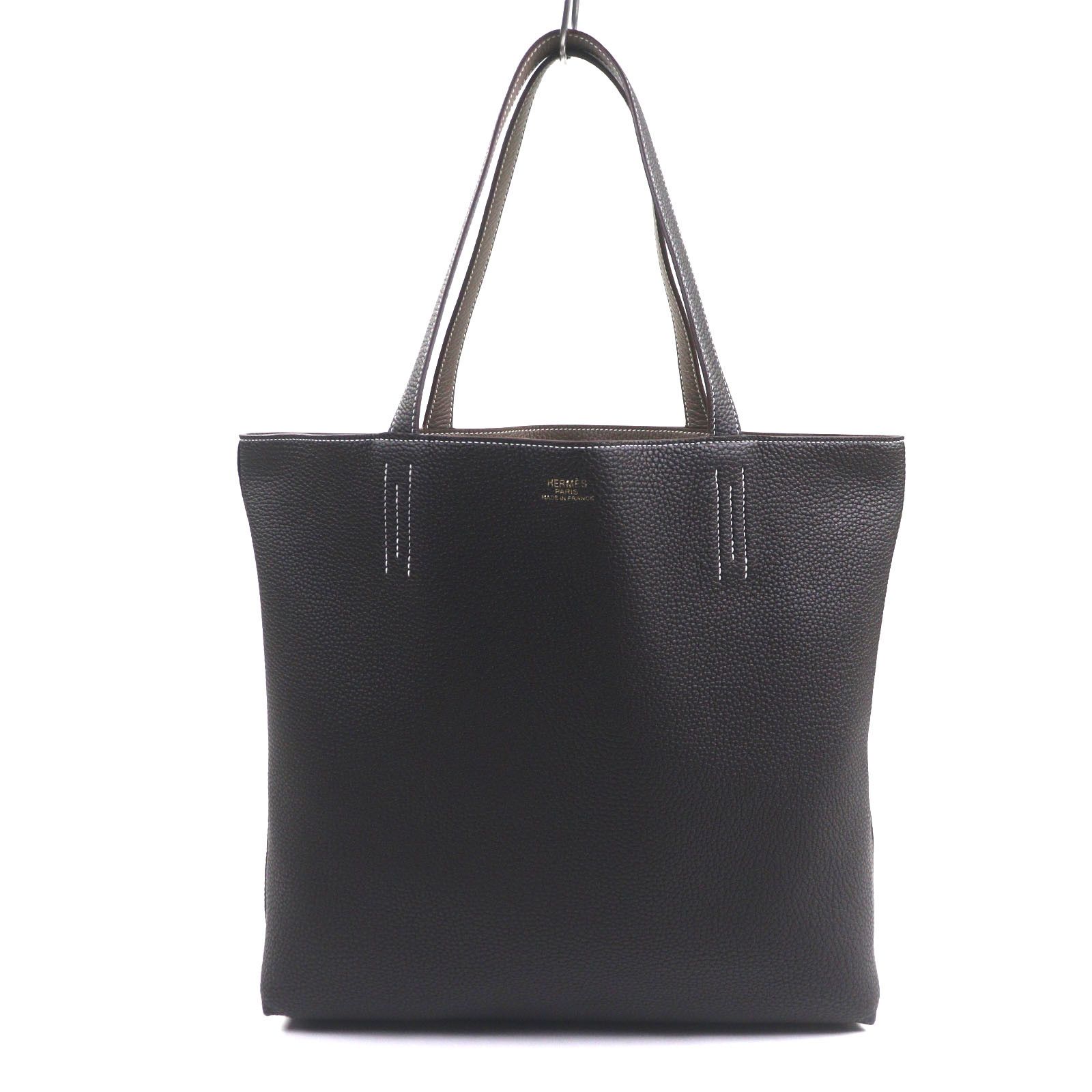 Hermes Hermes Hermès Double Sens45 Taurillon Clemence Tote Bag Leather Tote Bag Stamp K (2025) DUTY FREE for USA Size ONE SIZE - 4 Thumbnail