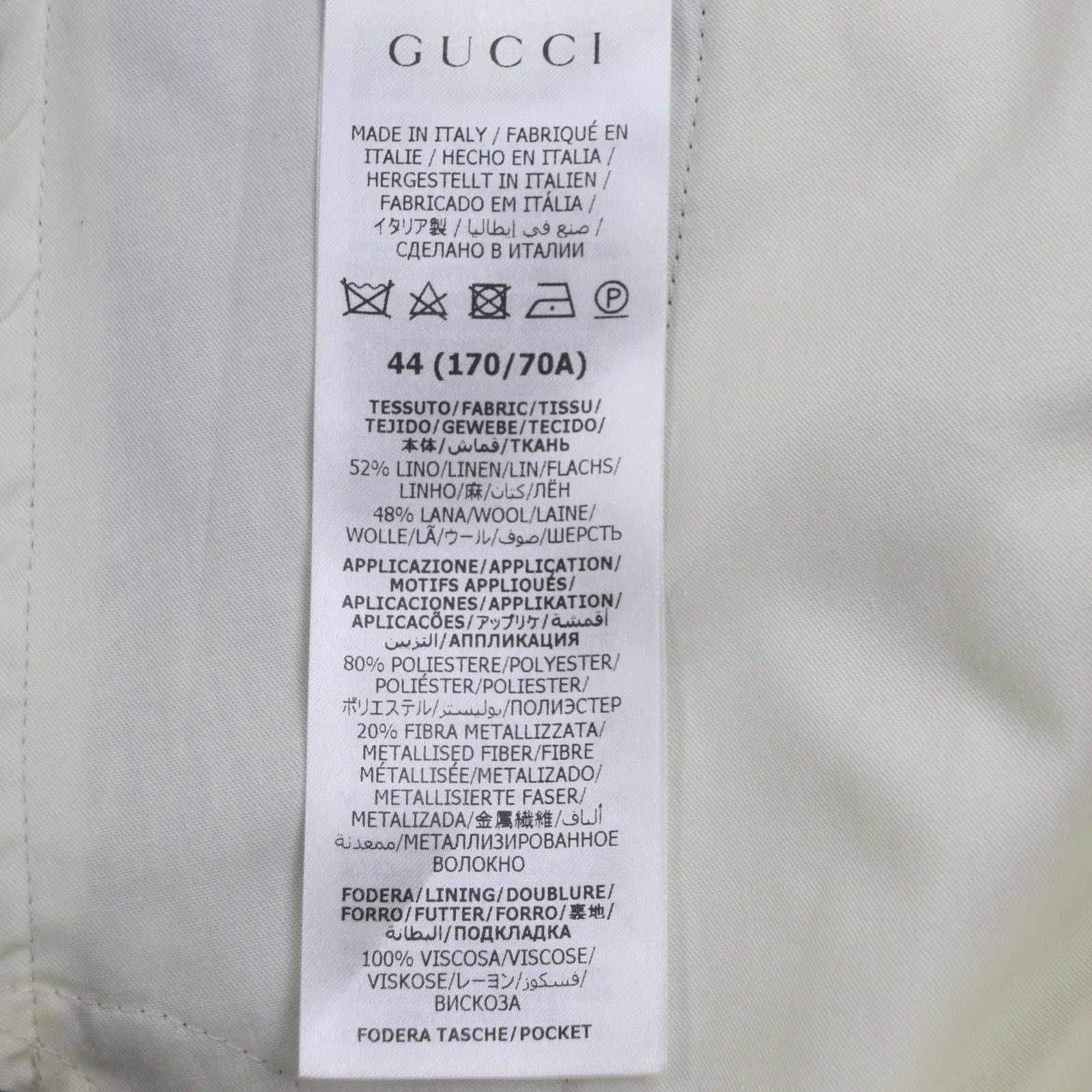 Gucci Gucci Gucci Check Pattern Linen Pants Others Pants DUTY FREE for USA Size ONE SIZE - 8 Thumbnail