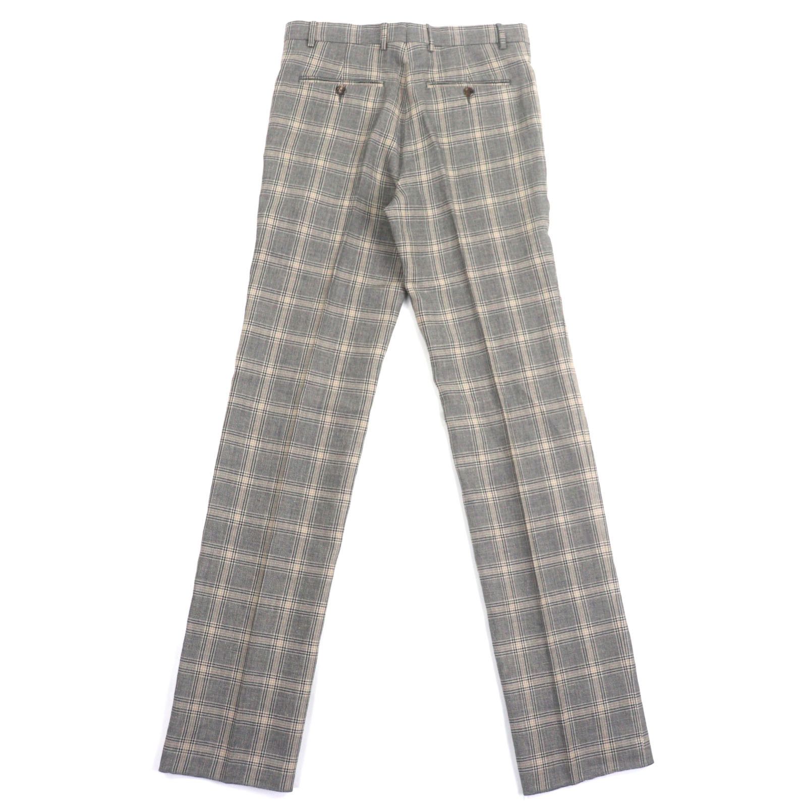 Gucci Gucci Gucci Check Pattern Linen Pants Others Pants DUTY FREE for USA Size ONE SIZE - 2 Thumbnail