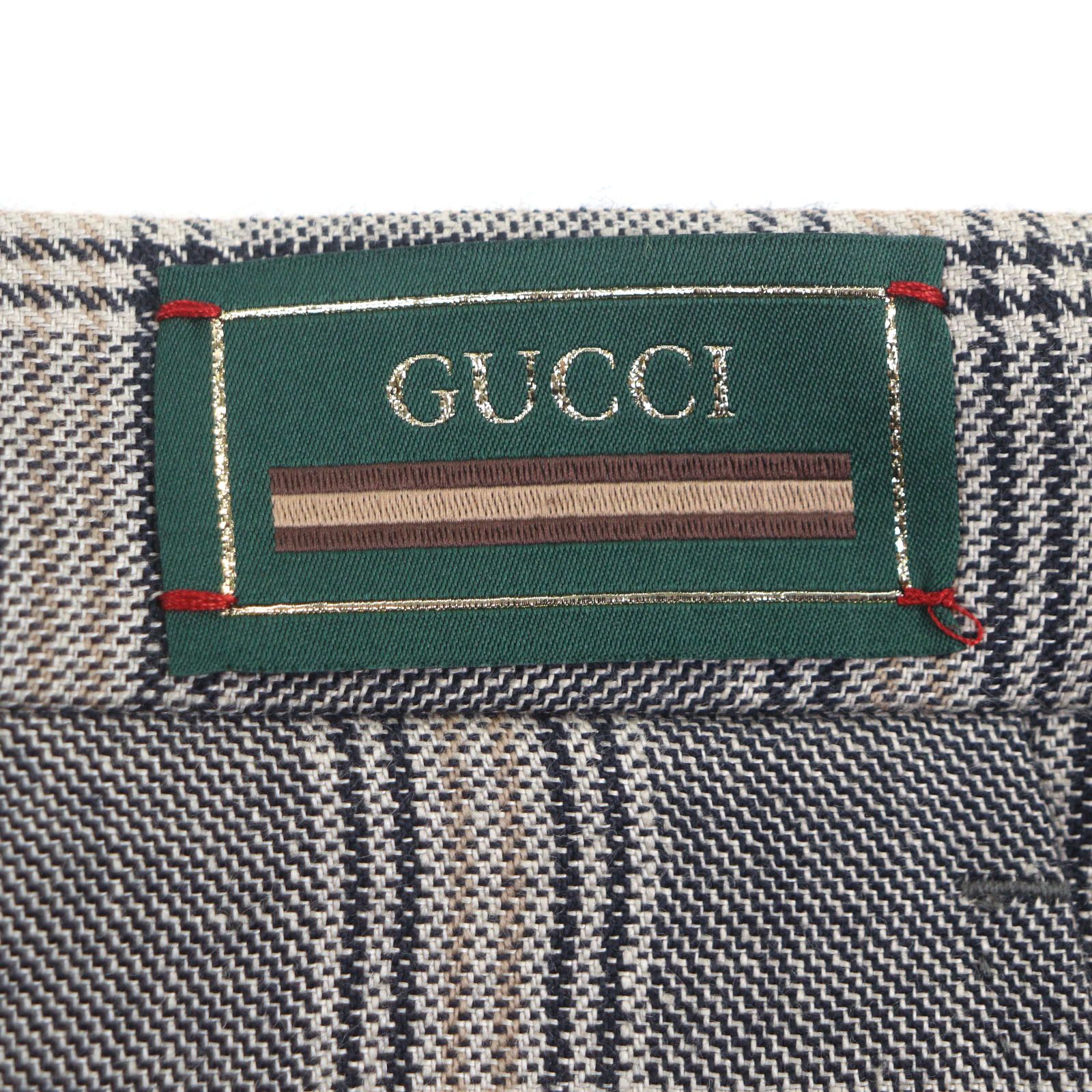 Gucci Gucci Gucci Check Pattern Linen Pants Others Pants DUTY FREE for USA Size ONE SIZE - 5 Thumbnail