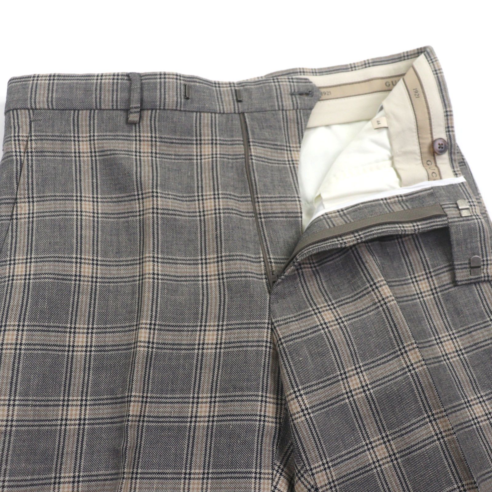 Gucci Gucci Gucci Check Pattern Linen Pants Others Pants DUTY FREE for USA Size ONE SIZE - 3 Thumbnail