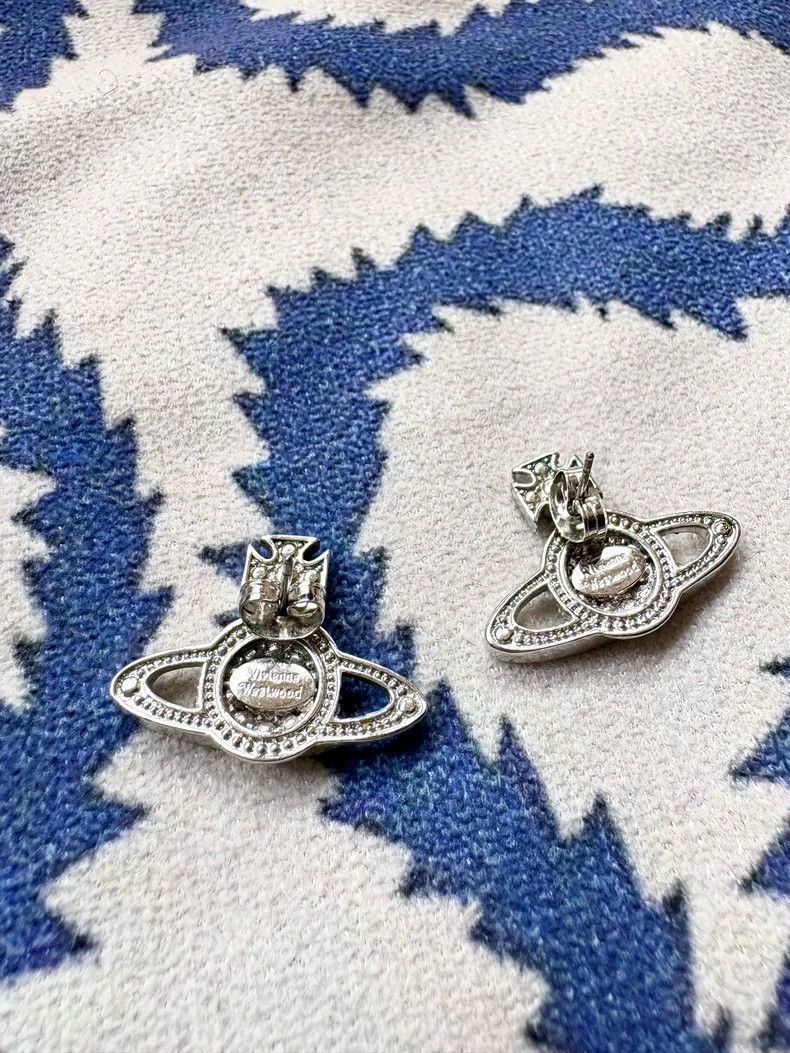 Vivienne Westwood Vivienne Westwood Green Saturn Earrings Size ONE SIZE - 3 Thumbnail