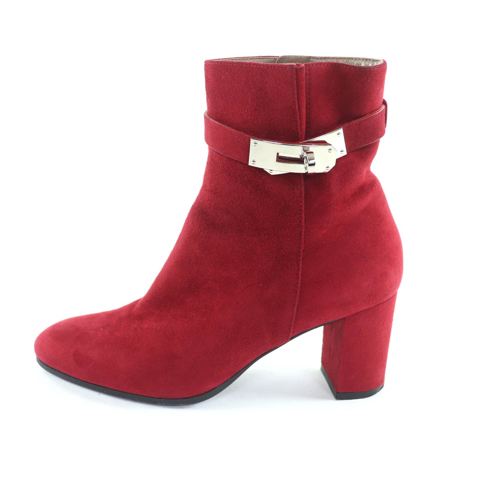 Hermes Hermes Hermès Saint Germain35.5 Suede Short Boots Suede Shoes DUTY FREE for USA Size ONE SIZE - 5 Thumbnail