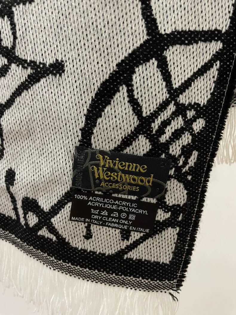 Vivienne Westwood Vivienne Westwood Wool Saturn Logo Scarf Size ONE SIZE - 2 Thumbnail