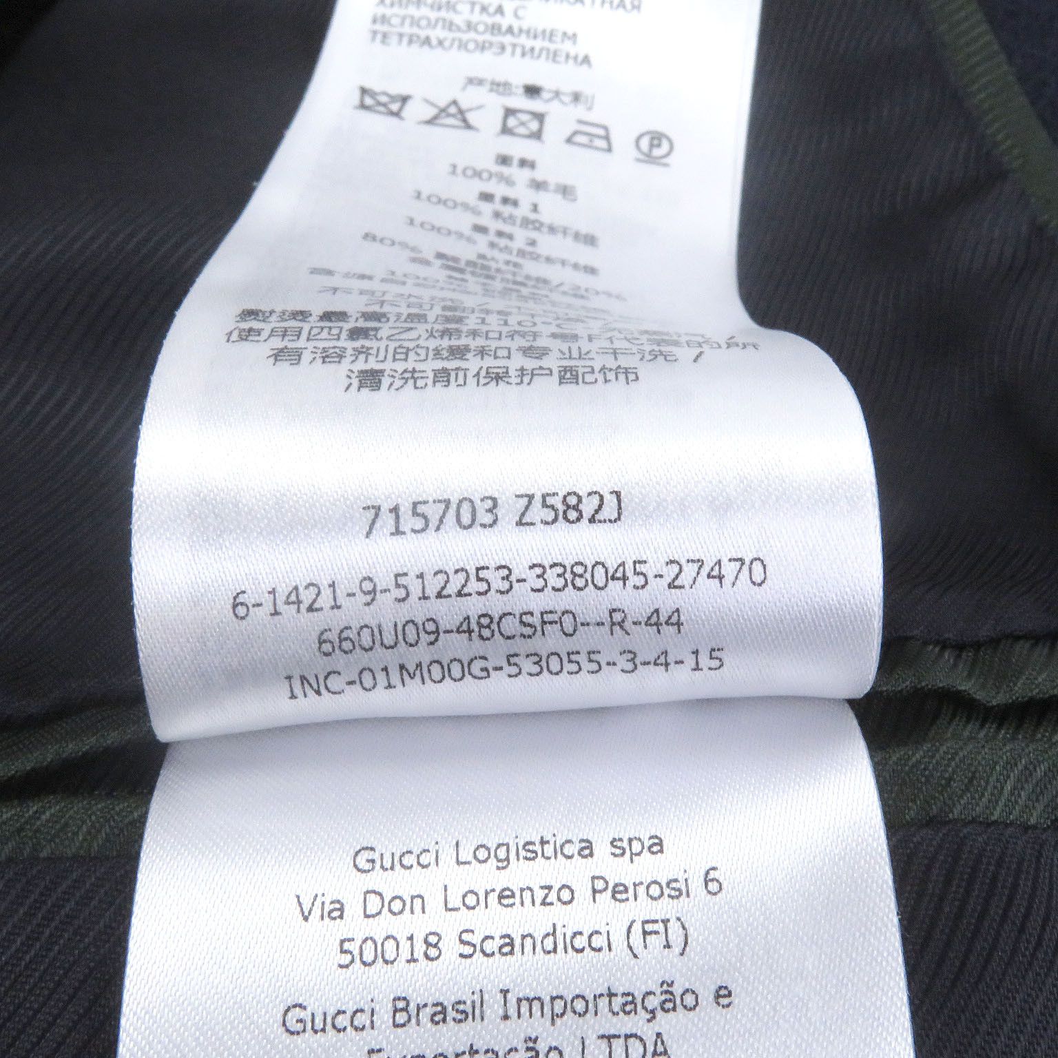 Gucci Gucci Gucci Chester Wool Coat Others Outerwear 715703 DUTY FREE for USA Size ONE SIZE - 11 Thumbnail