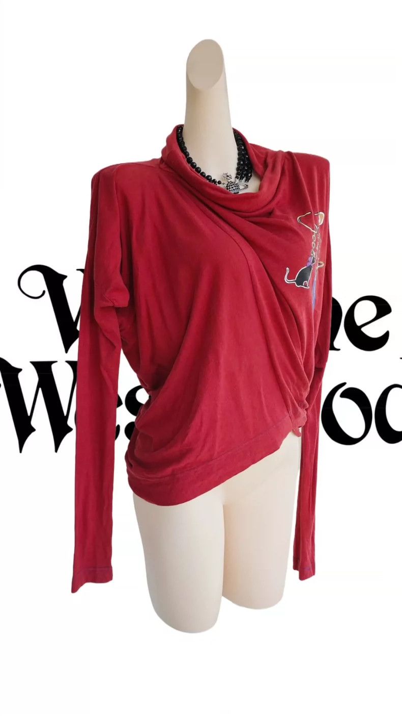 Vivienne Westwood Vivienne Westwood Red Asymmetric Top Size US M / EU 48-50 / 2 - 2 Thumbnail