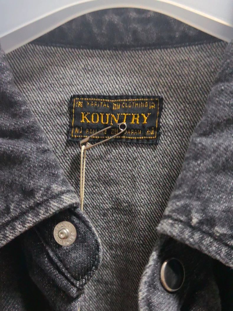Kapital Kapital 8oz Vintage Black Denim Jacket Size US M / EU 48-50 / 2 - 2 Thumbnail