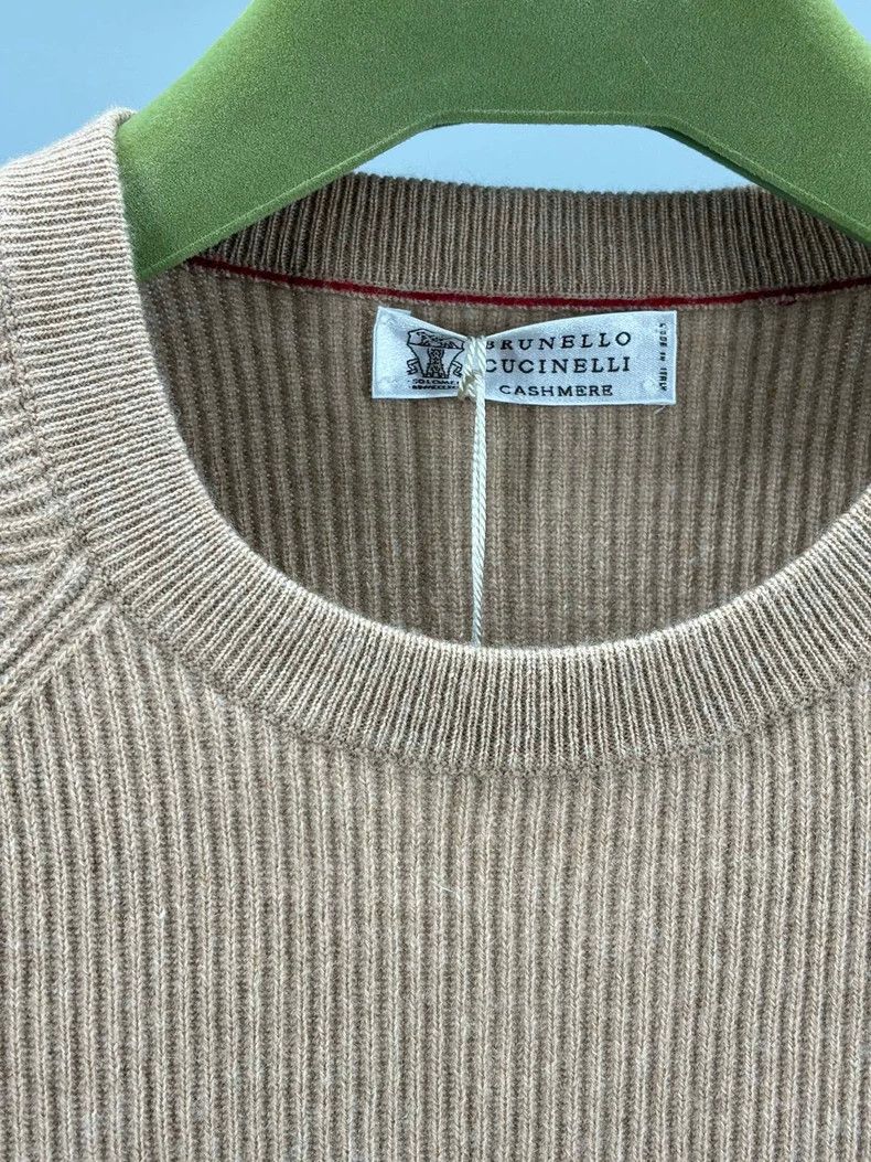 Brunello Cucinelli Brunello Cucinelli Men's Colorblock Cashmere Sweater Size US L / EU 52-54 / 3 - 3 Thumbnail