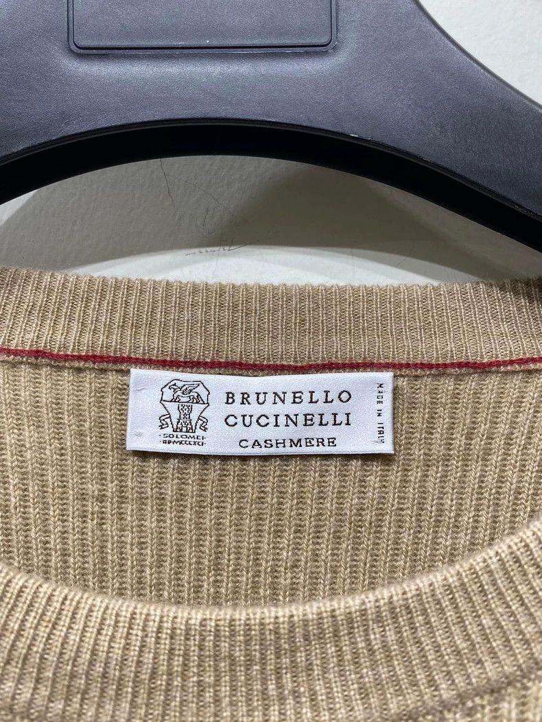 Brunello Cucinelli Brunello Cucinelli Men's Striped Cashmere Sweater Size US L / EU 52-54 / 3 - 3 Thumbnail