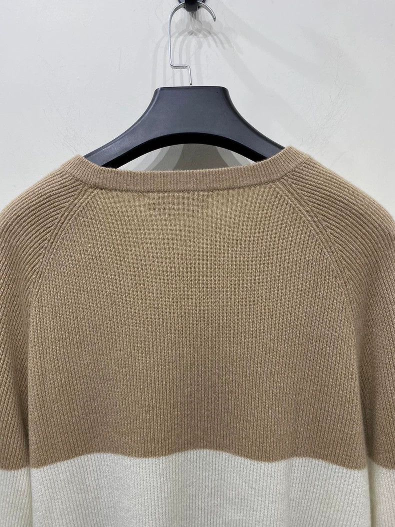 Brunello Cucinelli Brunello Cucinelli Men's Striped Cashmere Sweater Size US L / EU 52-54 / 3 - 6 Thumbnail