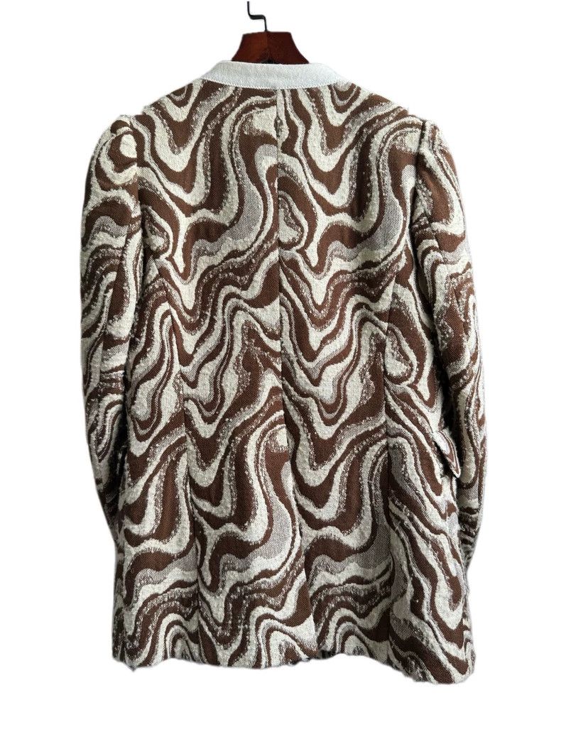 Dries Van Noten Dries Van Noten Wool Wave Blazer Size US L / EU 52-54 / 3 - 5 Thumbnail
