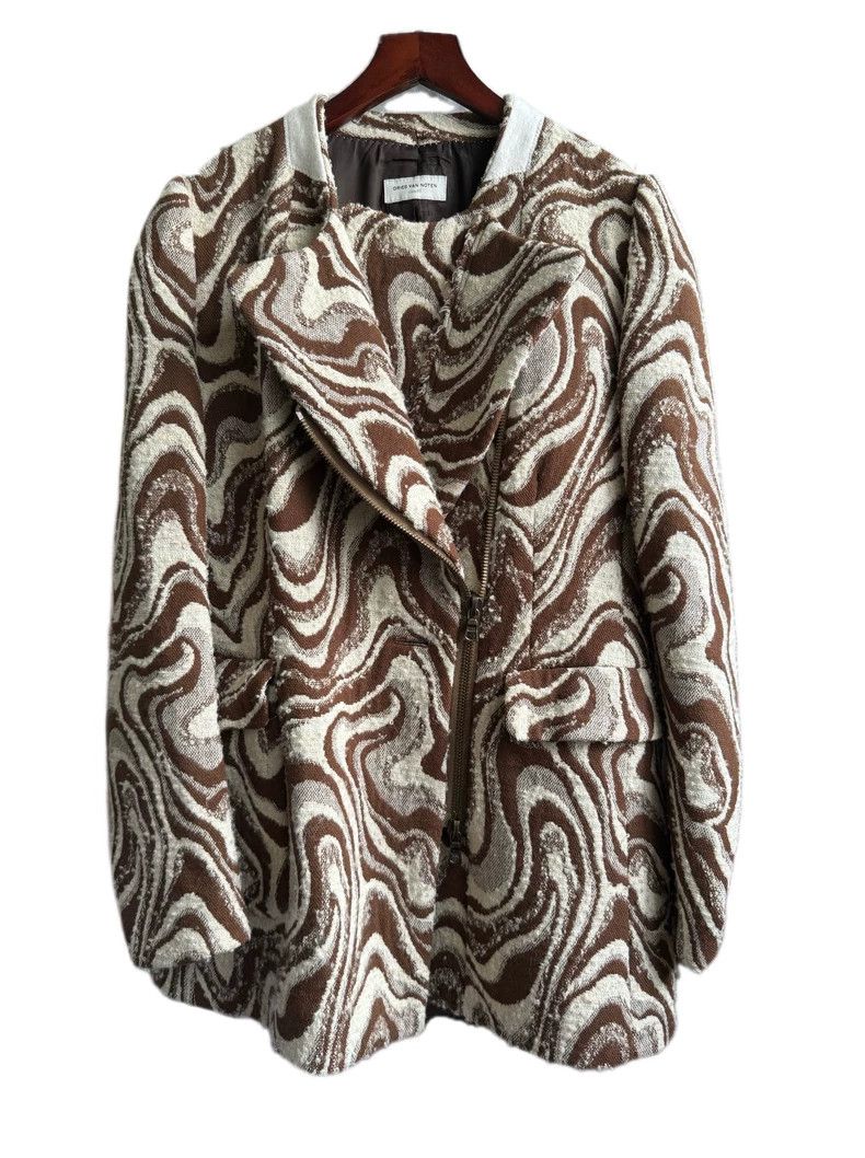 Dries Van Noten Dries Van Noten Wool Wave Blazer Size US L / EU 52-54 / 3 - 4 Thumbnail