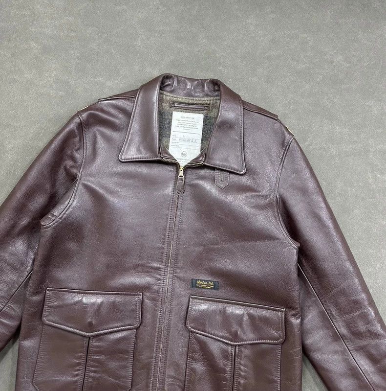 Neighborhood NEIGHBORHOOD A-2 Horsehide Leather Jacket Size US L / EU 52-54 / 3 - 4 Thumbnail