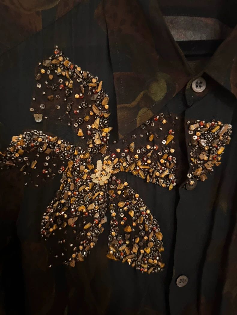 Dries Van Noten Dries Van Noten Embroidered Beaded Shirt Size US S / EU 44-46 / 1 - 2 Thumbnail