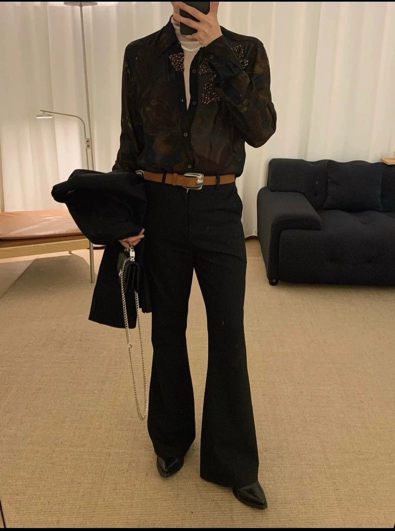 Dries Van Noten Dries Van Noten Embroidered Beaded Shirt Size US S / EU 44-46 / 1 - 6 Thumbnail