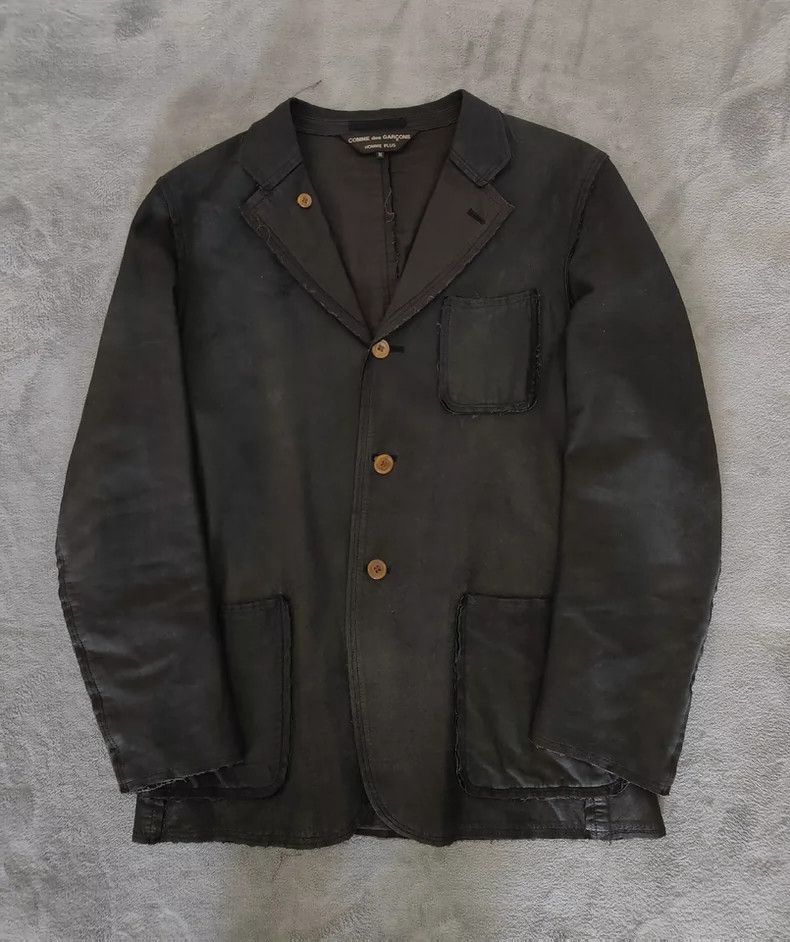 Comme des Garcons Comme des Garcons 02AW Leather Tear Coat Size US S / EU 44-46 / 1 - 3 Thumbnail