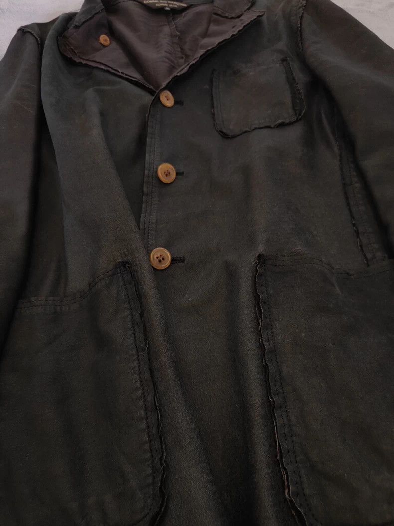 Comme des Garcons Comme des Garcons 02AW Leather Tear Coat Size US S / EU 44-46 / 1 - 7 Thumbnail