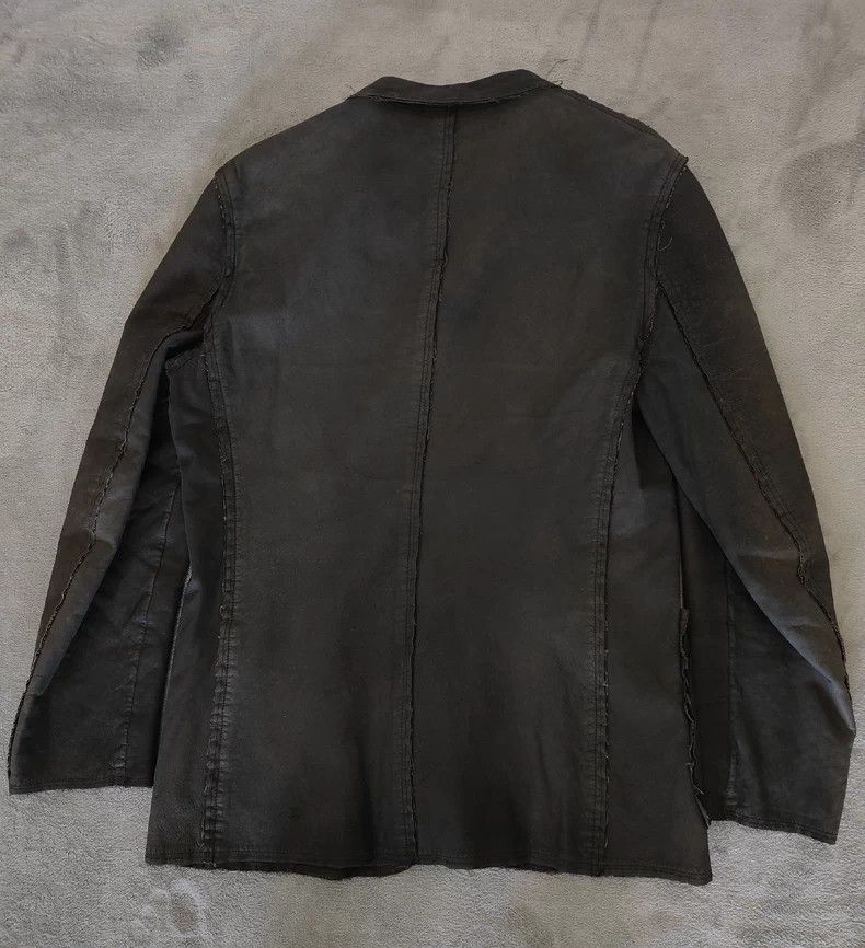 Comme des Garcons Comme des Garcons 02AW Leather Tear Coat Size US S / EU 44-46 / 1 - 4 Thumbnail