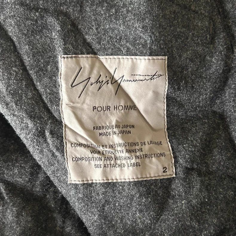 Yohji Yamamoto Yohji Yamamoto Gray Wool Coat 16AW Size US M / EU 48-50 / 2 - 4 Thumbnail