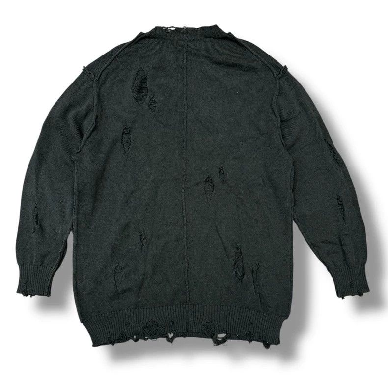 Yohji Yamamoto Yohji Yamamoto Distressed Round Neck Knit Size US S / EU 44-46 / 1 - 2 Thumbnail