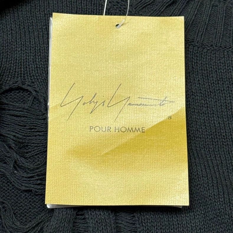 Yohji Yamamoto Yohji Yamamoto Distressed Round Neck Knit Size US S / EU 44-46 / 1 - 4 Thumbnail
