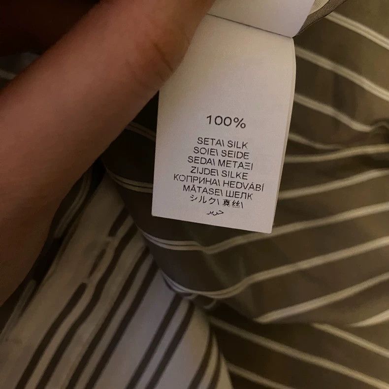 Brunello Cucinelli Brunello Cucinelli Silk Stripe Shirt Size US M / EU 48-50 / 2 - 5 Thumbnail