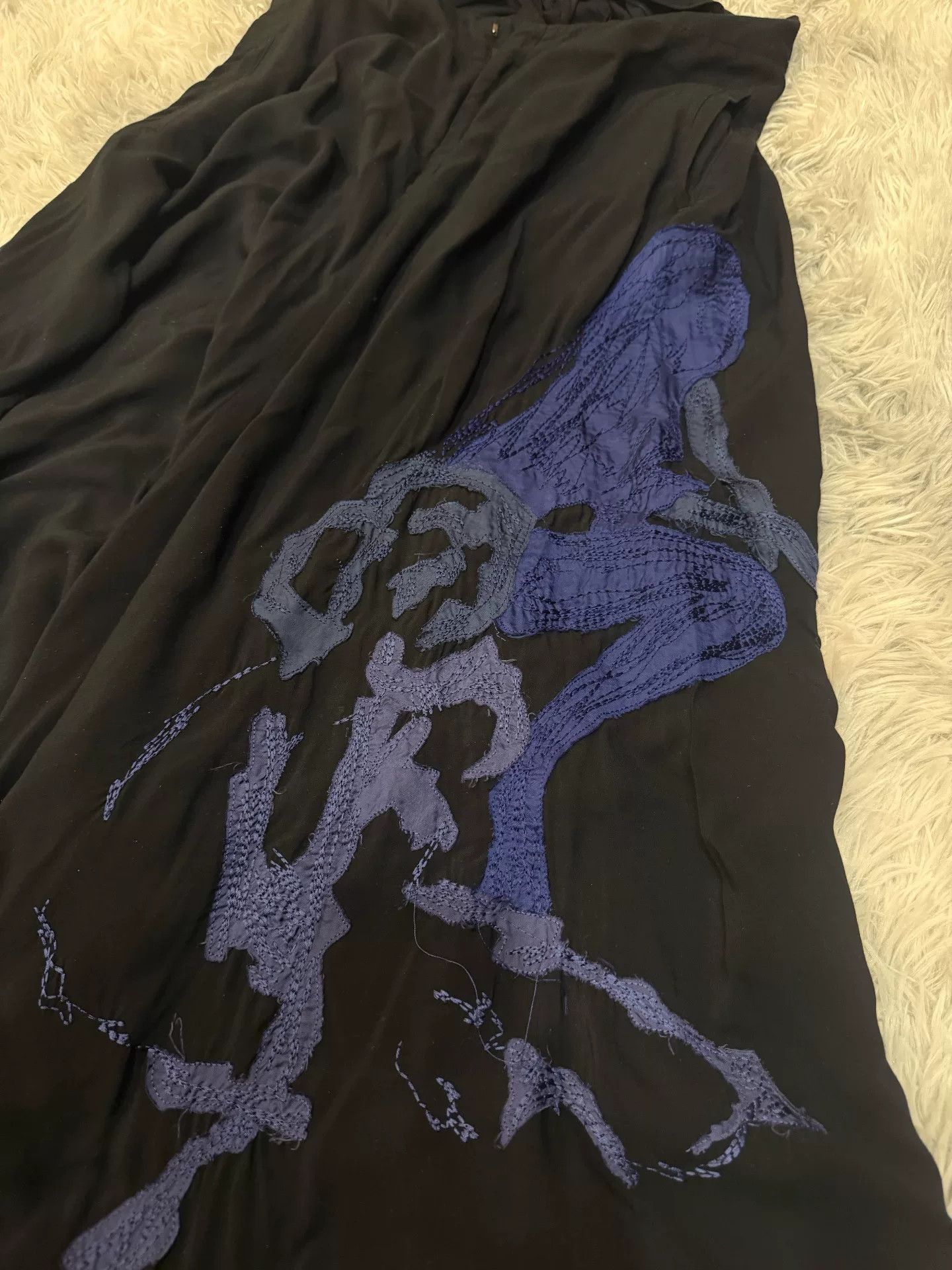 Yohji Yamamoto Yohji Yamamoto Blue Silk Print Pants Size US 34 / EU 50 - 2 Thumbnail