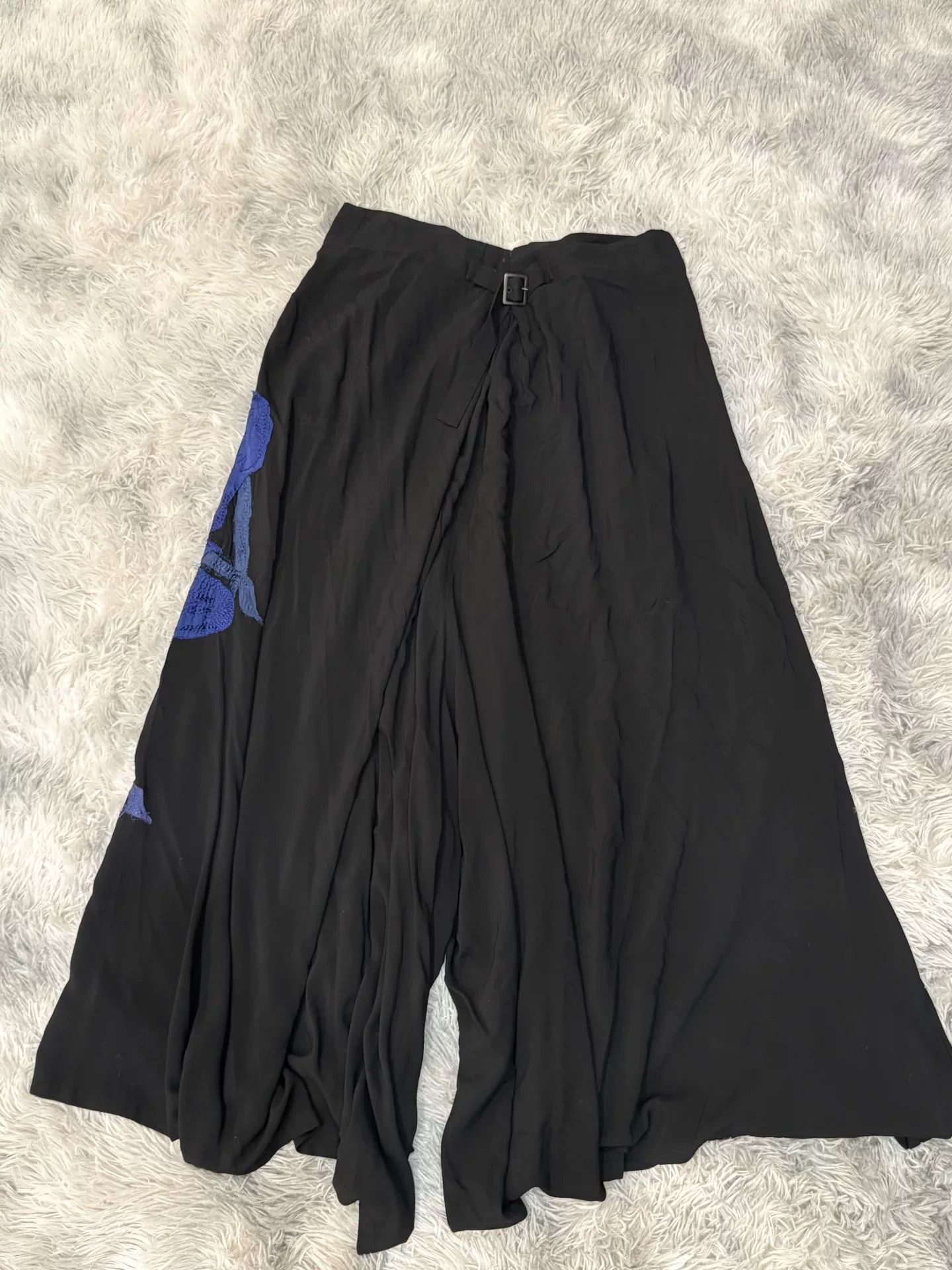 Yohji Yamamoto Yohji Yamamoto Blue Silk Print Pants Size US 34 / EU 50 - 3 Thumbnail