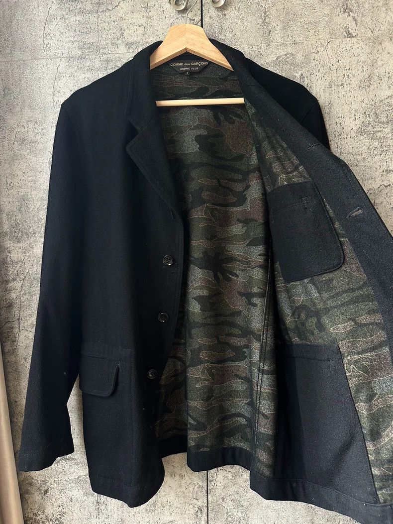 Comme des Garcons COMME des GARÇONS HOMMEplus Wool Blazer Size US S / EU 44-46 / 1 - 4 Thumbnail