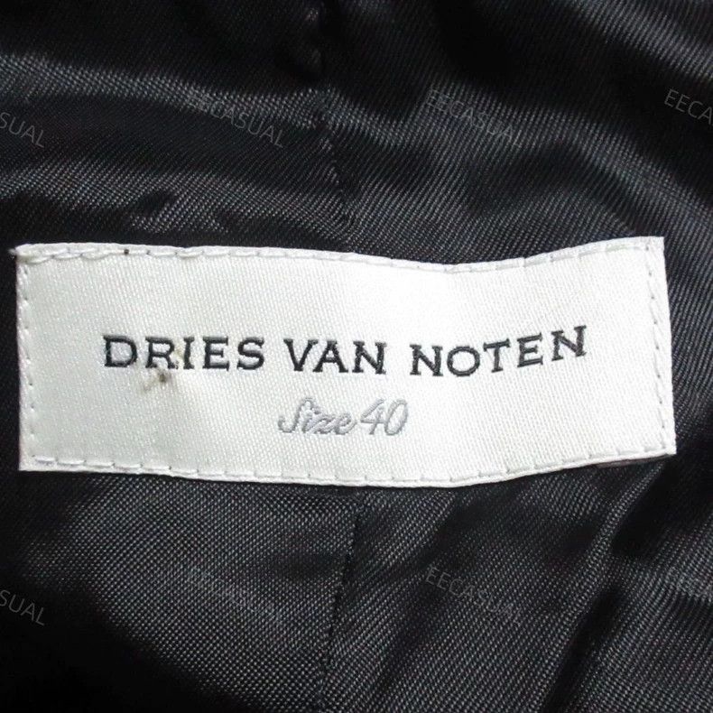 Dries Van Noten Dries Van Noten Black Wool Silk Blazer Size US XS / EU 42 / 0 - 5 Thumbnail