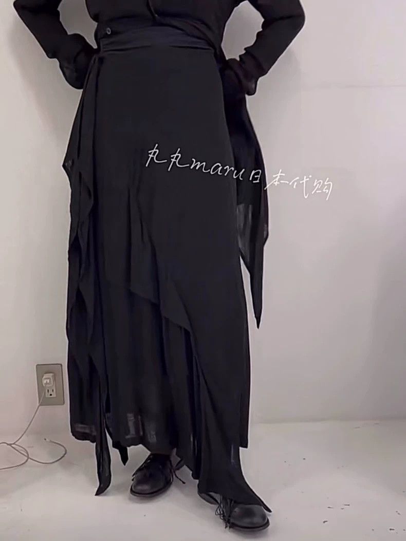 Yohji Yamamoto Yohji Yamamoto 2022SS Asymmetric Skirt Size US 26 / EU 42 - 2 Thumbnail