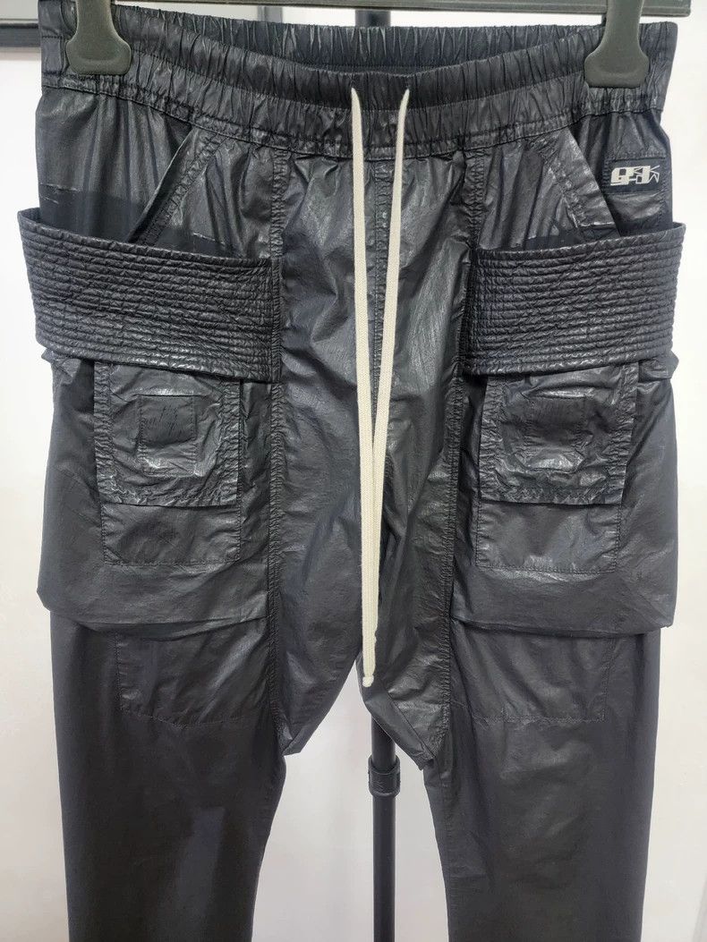 Rick Owens Drkshdw Rick Owens DRKSHDW Waxed Cargo Pants Size US 26 / EU 42 - 2 Thumbnail