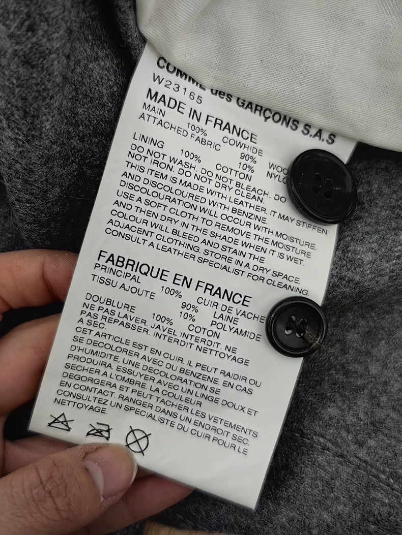 Comme des Garcons Comme des Garcons Patchwork Leather Blazer Size US M / EU 48-50 / 2 - 5 Thumbnail