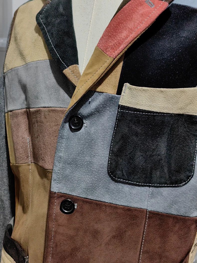 Comme des Garcons Comme des Garcons Patchwork Leather Blazer Size US M / EU 48-50 / 2 - 2 Thumbnail