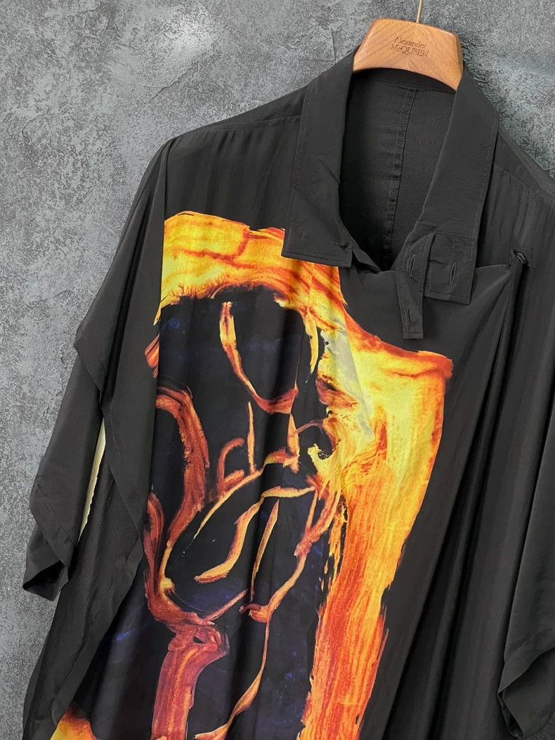 Yohji Yamamoto Yohji Yamamoto Silk Printed Shirt Size US XS / EU 42 / 0 - 5 Thumbnail