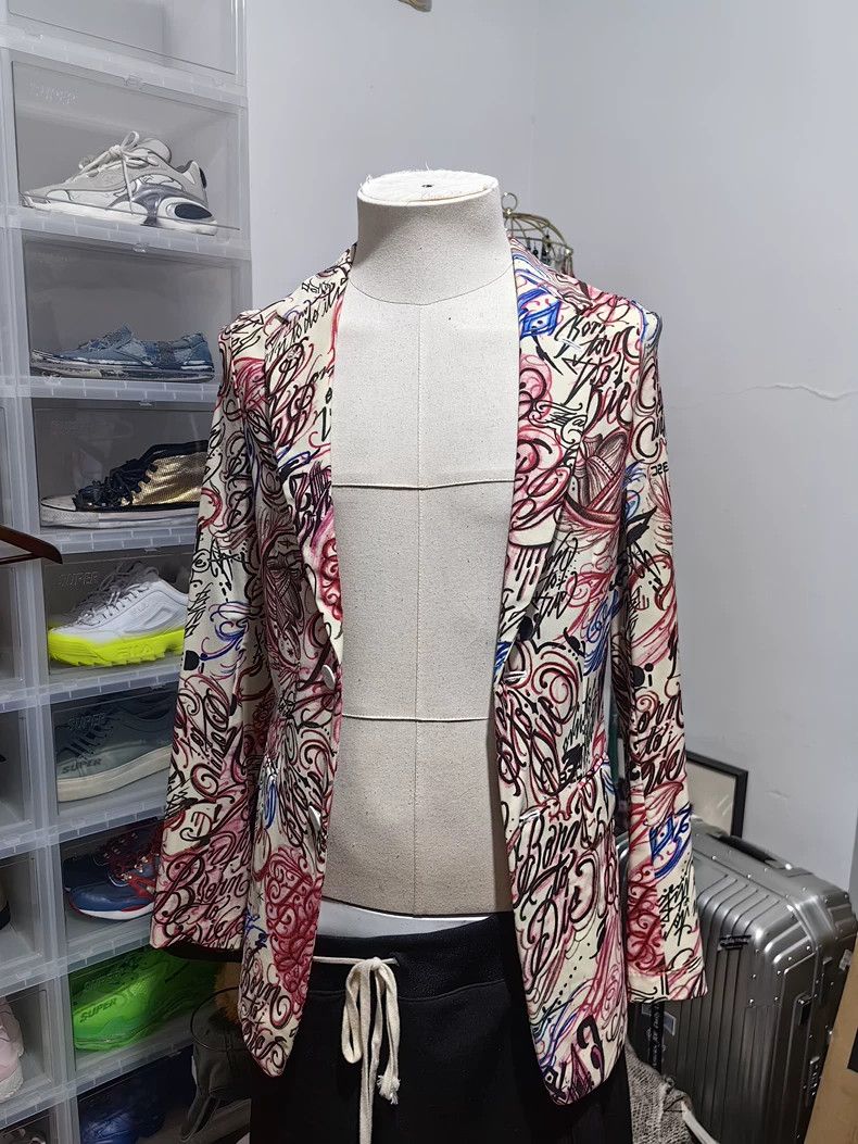 Comme des Garcons Comme des Garçons Psychedelic Graffiti Suit Size US M / EU 48-50 / 2 - 2 Thumbnail