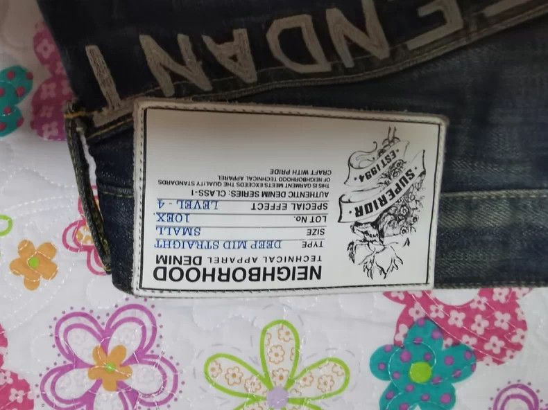 Neighborhood NEIGHBORHOOD Lightning Bolt Denim Jeans Size US 26 / EU 42 - 3 Thumbnail