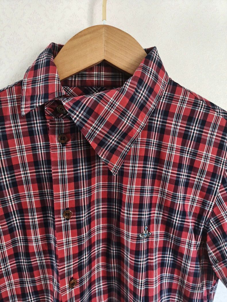 Vivienne Westwood Vivienne Westwood Red Plaid Short Sleeve Shirt Size US M / EU 48-50 / 2 - 8 Thumbnail