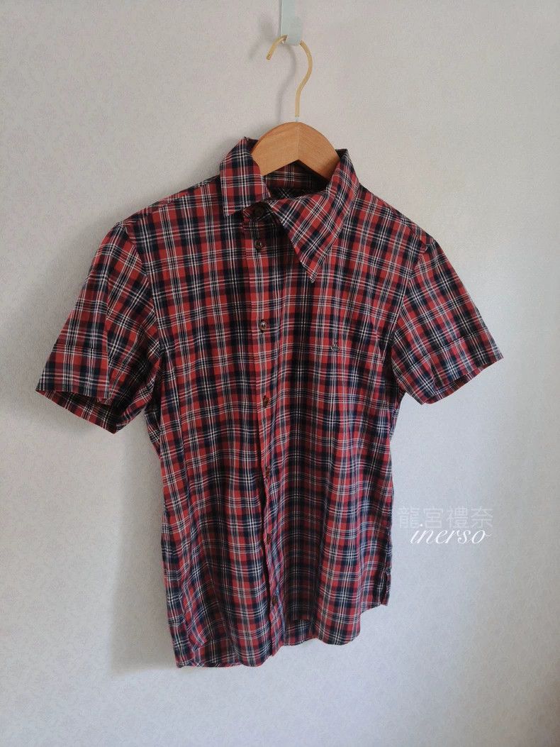 Vivienne Westwood Vivienne Westwood Red Plaid Short Sleeve Shirt Size US M / EU 48-50 / 2 - 4 Thumbnail