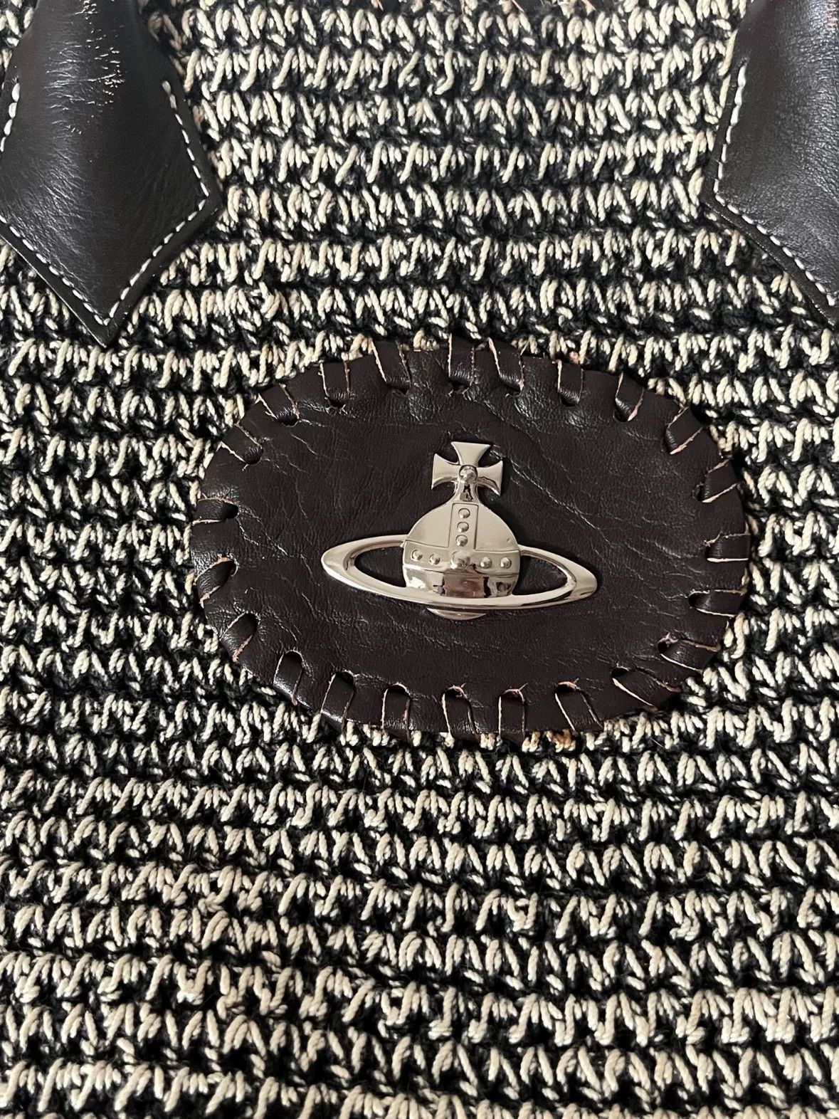Vivienne Westwood Vivienne Westwood Black Woven Orb Handbag Size ONE SIZE - 2 Thumbnail