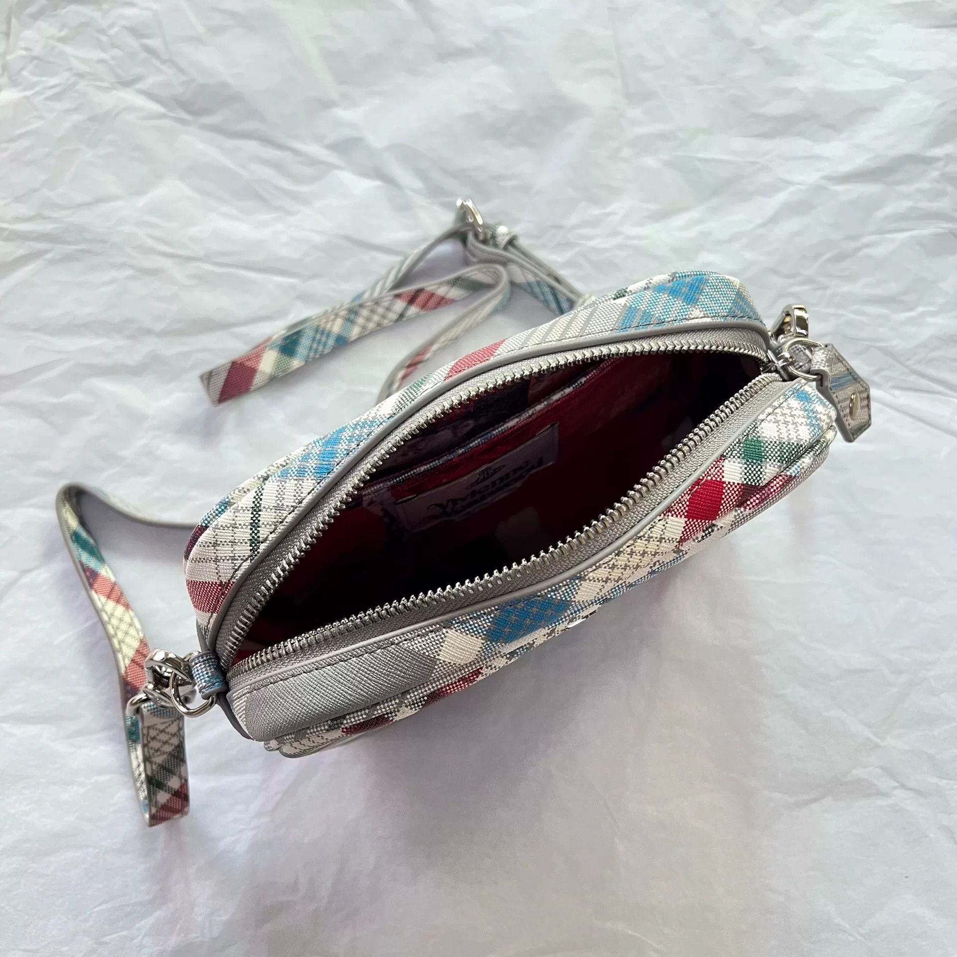 Vivienne Westwood Vivienne Westwood Anna Check Camera Crossbody Bag Size ONE SIZE - 5 Thumbnail